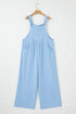 Checkered Pocketed High Waist Wide Leg Overall